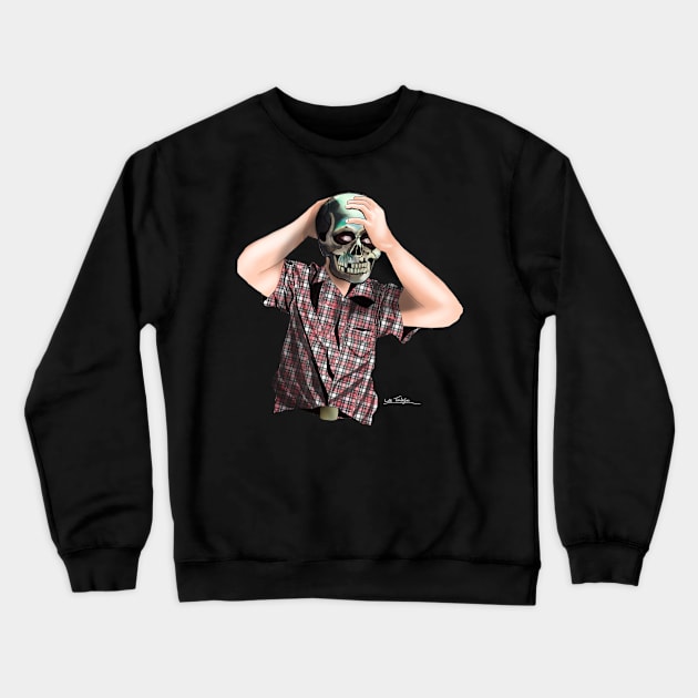 Skull Mask Crewneck Sweatshirt by lucafon18